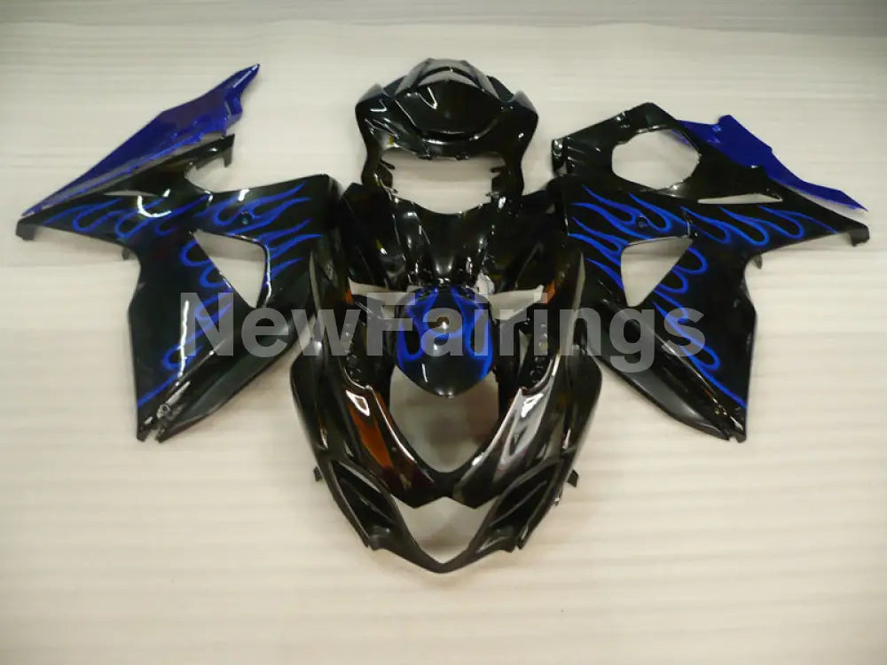 Black and Blue Flame - GSX - R1000 09 - 16 Fairing Kit
