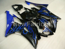 Load image into Gallery viewer, Black and Blue Flame - YZF-R6 08-16 Fairing Kit Vehicles &amp; Parts &gt; Vehicle Parts &amp; Accessories &gt; Motor Vehicle Parts &gt;