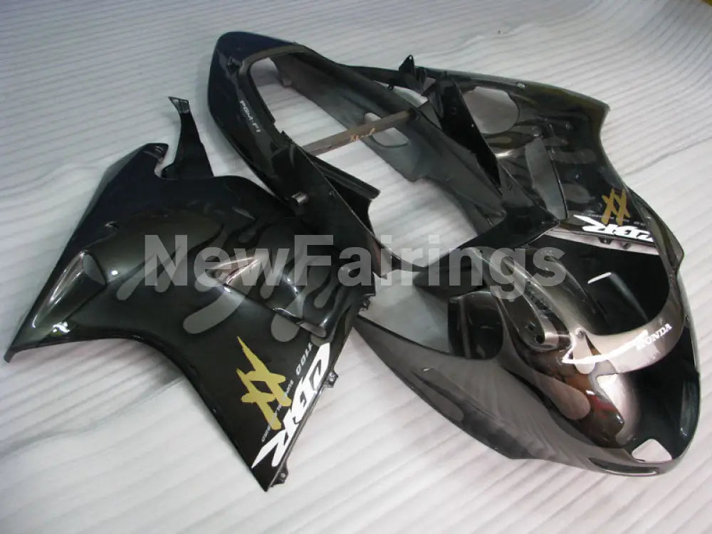 Black and Grey Flame - CBR 1100 XX 96-07 Fairing Kit -
