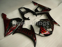 Charger l&#39;image dans la galerie, Black and Red Flame Without Decals - YZF-R6 03-04 Fairing Kit Vehicles &amp; Parts &gt; Vehicle Parts &amp; Accessories &gt; Motor