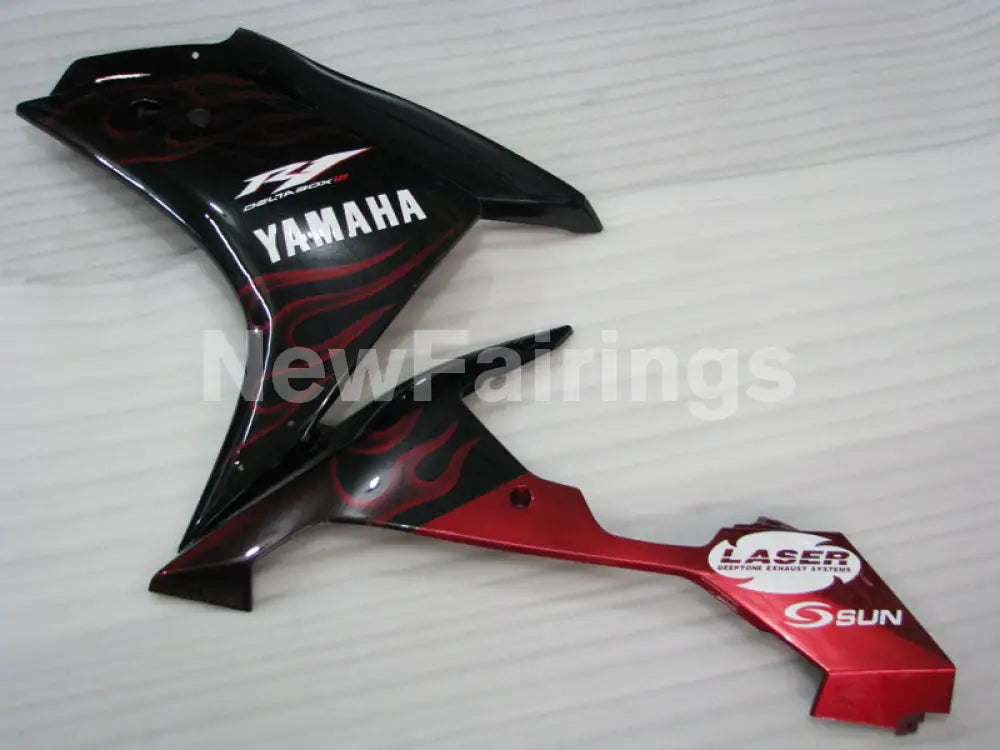 Black Red Flame - YZF-R1 07-08 Fairing Kit - Vehicles &