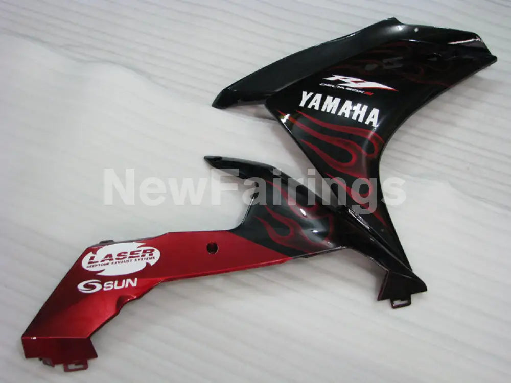 Black Red Flame - YZF-R1 07-08 Fairing Kit - Vehicles &