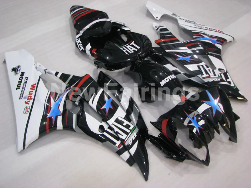 Black and White FIAT - YZF-R6 06-07 Fairing Kit Vehicles & Parts > Vehicle Parts & Accessories > Motor Vehicle Parts >