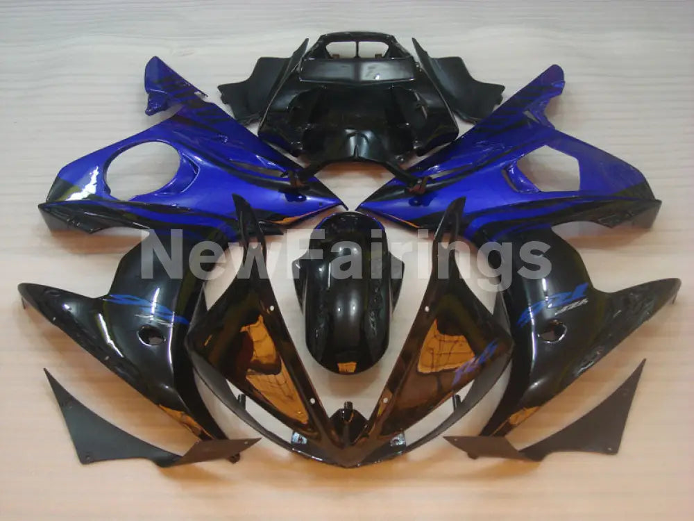 Black Blue Factory Style - YZF-R6 03-04 Fairing Kit Vehicles & Parts > Vehicle Parts & Accessories > Motor Vehicle