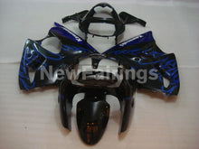 Load image into Gallery viewer, Black and Blue Flame NINJA ZX 6R 00 02 Fairing Kit Vehicles