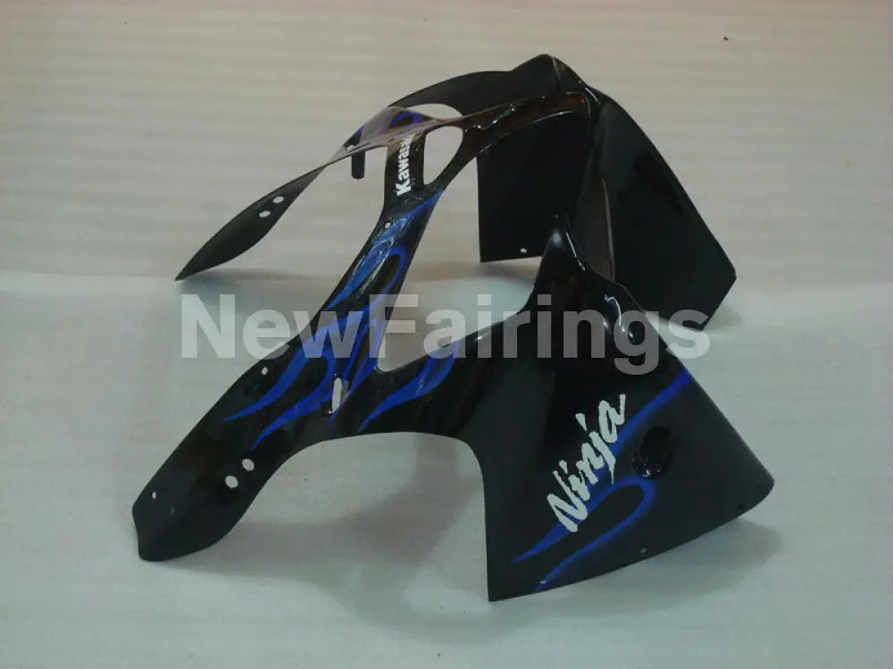Black and Blue Flame NINJA ZX 6R 00 02 Fairing Kit Vehicles