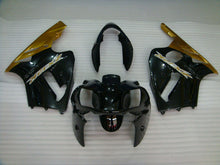 Load image into Gallery viewer, Black and Golden Factory Style - NINJA ZX-12R 02-04 Fairing Kit