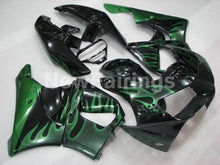 Charger l'image dans la galerie, Black and Green Flame - CBR 919 RR 98-99 Fairing Kit -