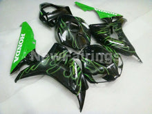 Load image into Gallery viewer, Black and Green Flame - CBR1000RR 06-07 Fairing Kit -