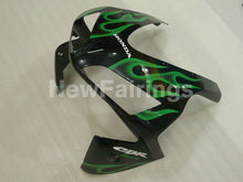 Charger l'image dans la galerie, Black and Green Flame - CBR600RR 03-04 Fairing Kit -