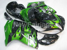 Charger l'image dans la galerie, Black and Green Flame - GSX1300R Hayabusa 08-20 Fairing Kit