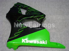 Load image into Gallery viewer, Black and Green Flame NINJA ZX 6R 00 02 Fairing Kit