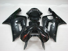 Charger l'image dans la galerie, Black and Grey Flame - NINJA ZX-6R 03-04 Fairing Kit