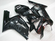 Charger l'image dans la galerie, Black and Grey Flame - NINJA ZX-6R 03-04 Fairing Kit