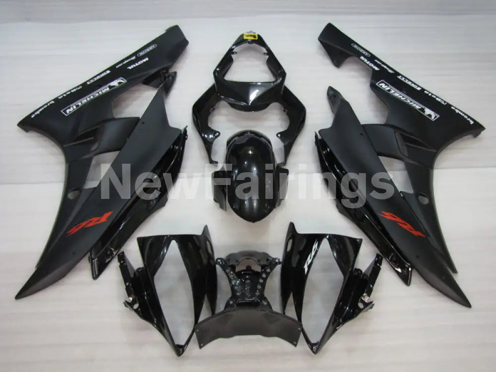 Black Matte Black Factory Style - YZF-R6 06-07 Fairing Kit Vehicles & Parts > Vehicle Parts & Accessories > Motor