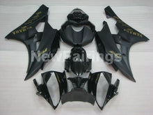 Charger l'image dans la galerie, Black and Matte Black with Gold Stickers Factory Style - YZF-R6 06-07 Fairing Kit Vehicles &amp; Parts > Vehicle Parts &amp;