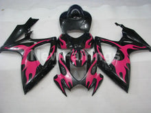 Charger l'image dans la galerie, Black and Pink Flame - GSX-R600 06-07 Fairing Kit -