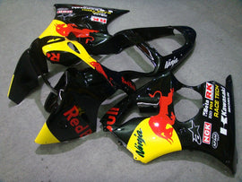 Black Red Bull - NINJA ZX-6R 00-02 Fairing Kit - Vehicles &