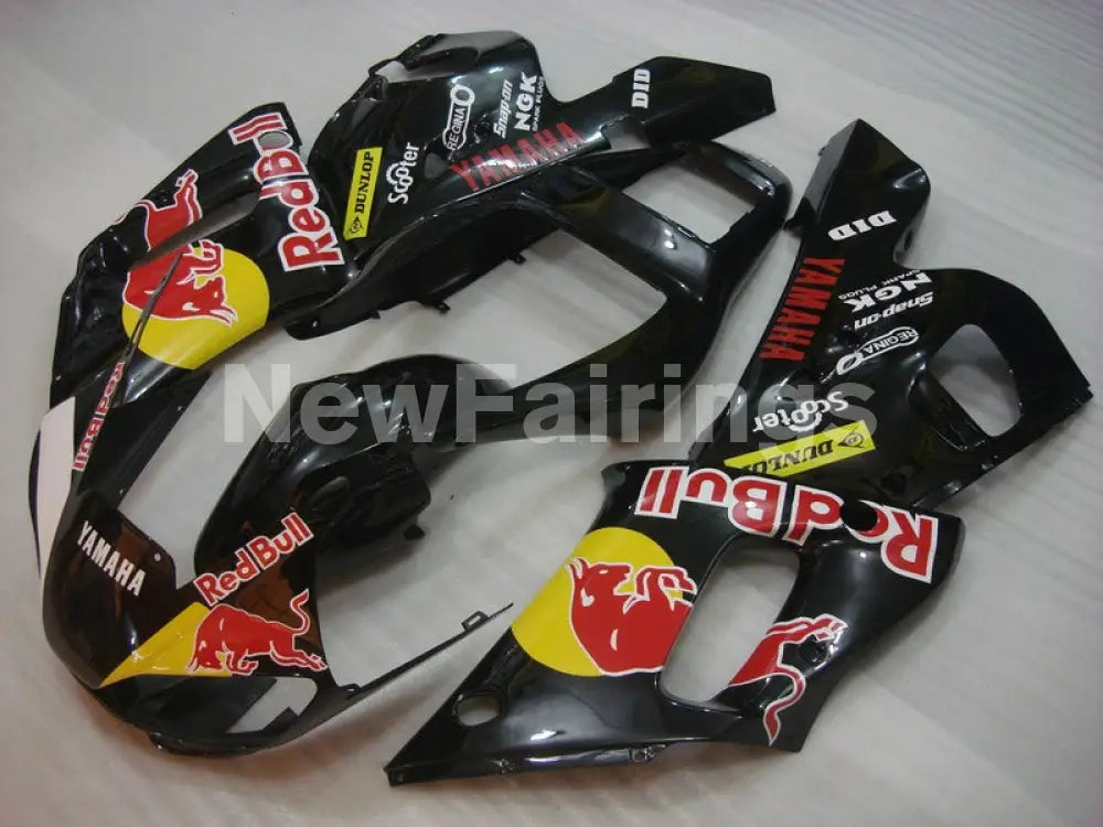 Black with Red Bull - YZF-R6 98-02 Fairing Kit Vehicles & Parts > Vehicle Parts & Accessories > Motor Vehicle Parts >