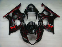 Charger l'image dans la galerie, Black and Red Flame - GSX - R1000 03 - 04 Fairing Kit
