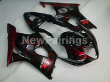 Charger l'image dans la galerie, Black and Red Flame - GSX - R1000 03 - 04 Fairing Kit