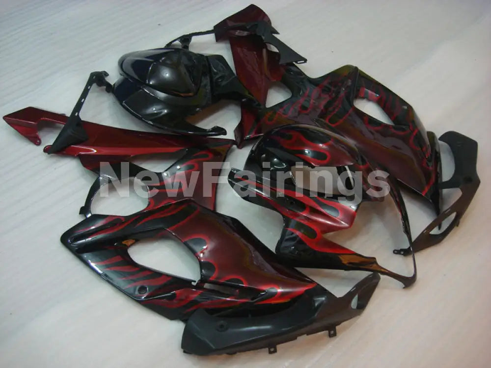 Black and Red Flame - GSX-R1000 05-06 Fairing Kit