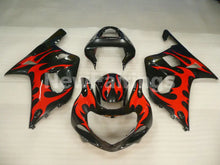 Charger l&#39;image dans la galerie, Black and Red Flame - GSX-R600 01-03 Fairing Kit - Vehicles