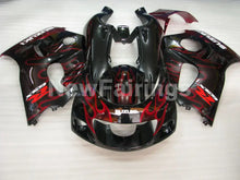 Charger l'image dans la galerie, Black and Red Flame - GSX-R600 96-00 Fairing Kit - Vehicles