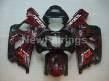 Charger l'image dans la galerie, Black and Red Flame - GSX-R750 04-05 Fairing Kit Vehicles &amp;