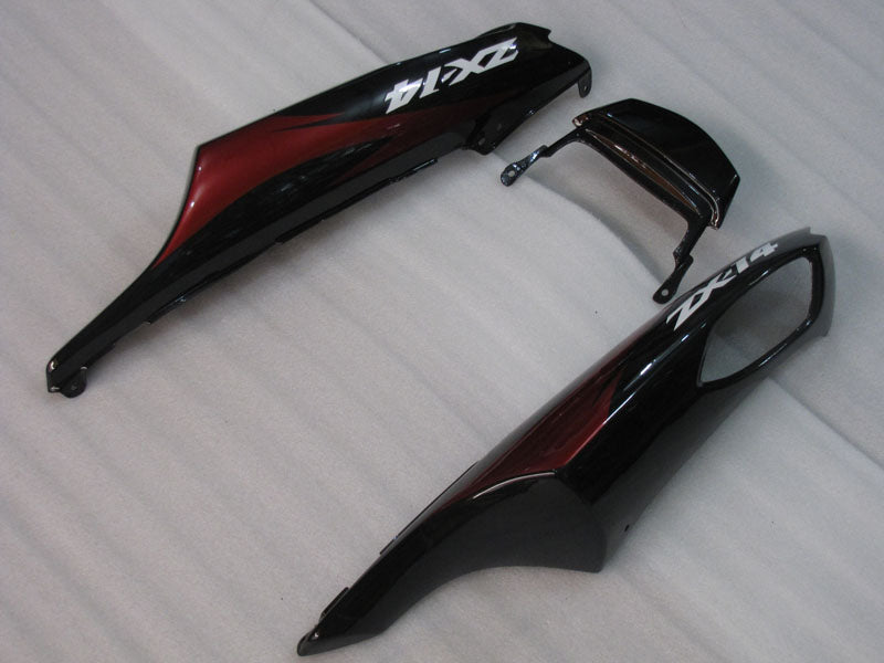 Black and Red Flame - NINJA ZX-14R 06-11 Fairing Kit