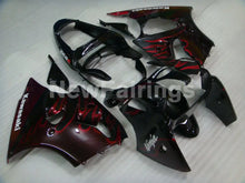 Charger l&#39;image dans la galerie, Black and Red Flame NINJA ZX 6R 00 02 Fairing Kit Vehicles