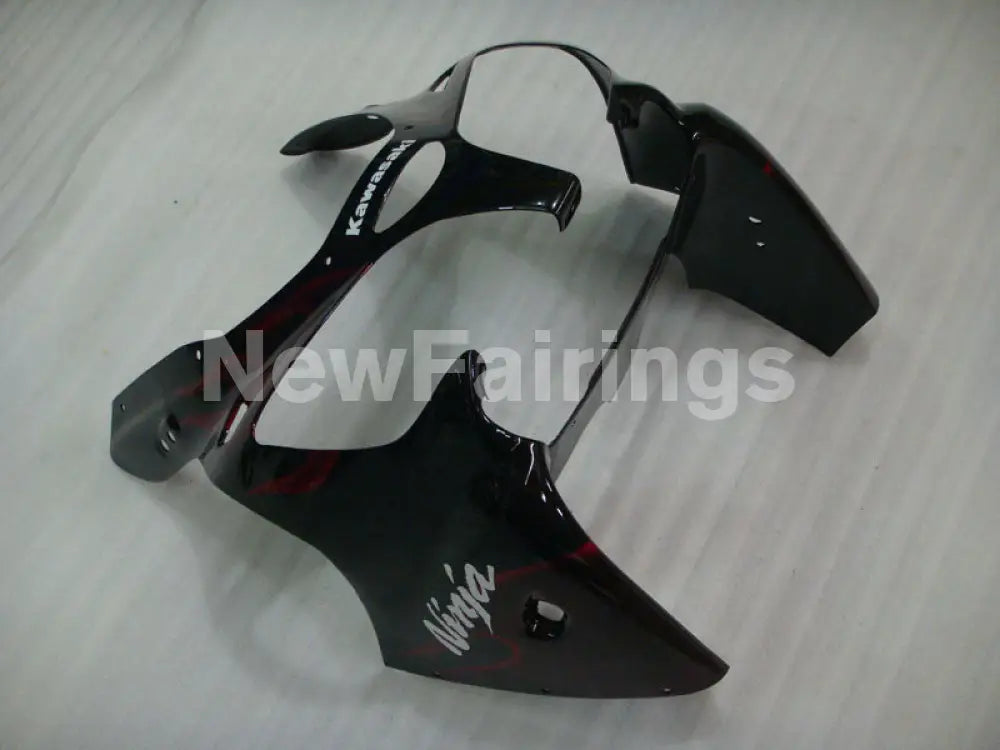 Black and Red Flame NINJA ZX 6R 00 02 Fairing Kit Vehicles