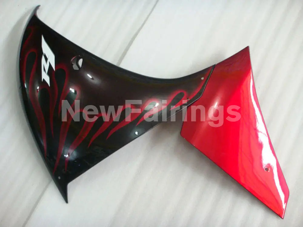 Black Red Flame - YZF-R1 12-14 Fairing Kit - Vehicles &