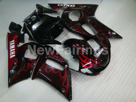 Black Red Flame - YZF-R6 98-02 Fairing Kit Vehicles & Parts > Vehicle Parts & Accessories > Motor Vehicle Parts > Motor