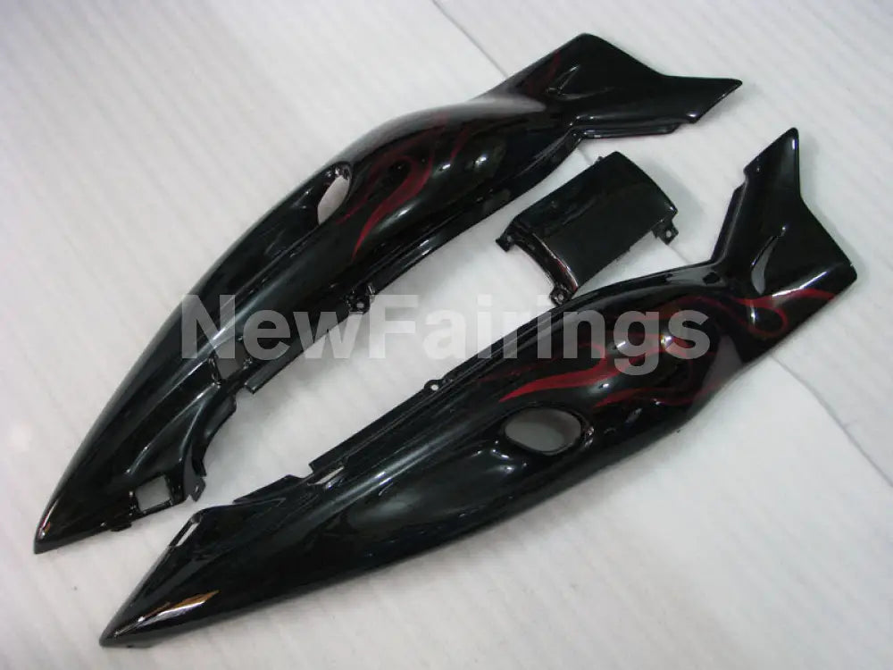 Black and Red Flame - YZF600R Thundercat 96-07 Fairing Kit Vehicles & Parts > Vehicle Parts & Accessories > Motor