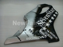 Charger l&#39;image dans la galerie, Black and Silver SevenStar - CBR600 F4i 01-03 Fairing Kit -