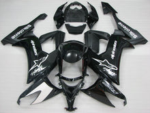 Load image into Gallery viewer, Black and White alpinestars - NINJA ZX-10R 08-10 Fairing Kit