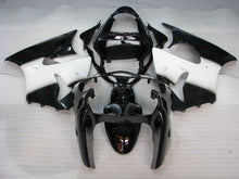 Charger l'image dans la galerie, Black and White No decals - NINJA ZX-6R 00-02 Fairing Kit