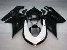 Load image into Gallery viewer, Black and White Factory Style - Ducati 848/1098/1198 07-11 Fairing Kit