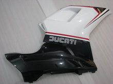 Load image into Gallery viewer, Black and White Factory Style - Ducati 848/1098/1198 07-11 Fairing Kit (Single Passenger Seat)