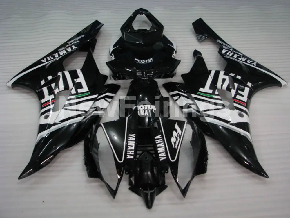 Black and White FIAT - YZF-R6 06-07 Fairing Kit Vehicles & Parts > Vehicle Parts & Accessories > Motor Vehicle Parts >