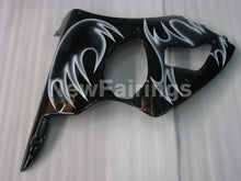 Charger l&#39;image dans la galerie, Black and White Flame NINJA ZX 6R 00 02 Fairing Kit