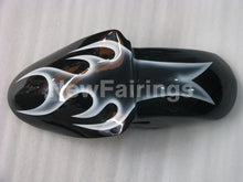 Charger l&#39;image dans la galerie, Black and White Flame NINJA ZX 6R 00 02 Fairing Kit
