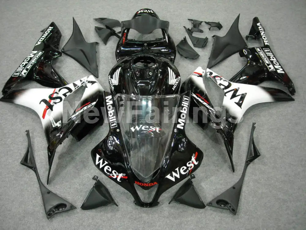 Black White West - CBR600RR 07-08 Fairing Kit