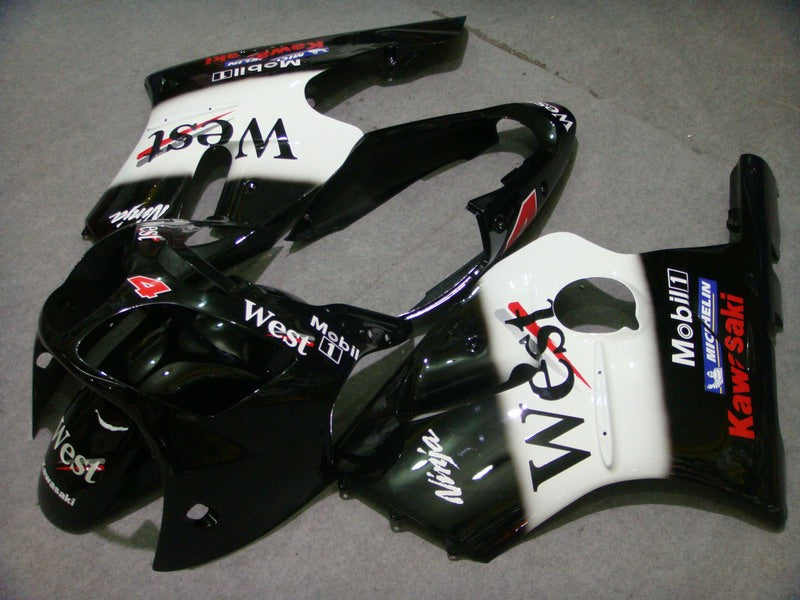 Black and White West - NINJA ZX-12R 02-04 Fairing Kit