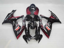 Charger l'image dans la galerie, Black and Wine Red Factory Style - GSX-R750 06-07 Fairing