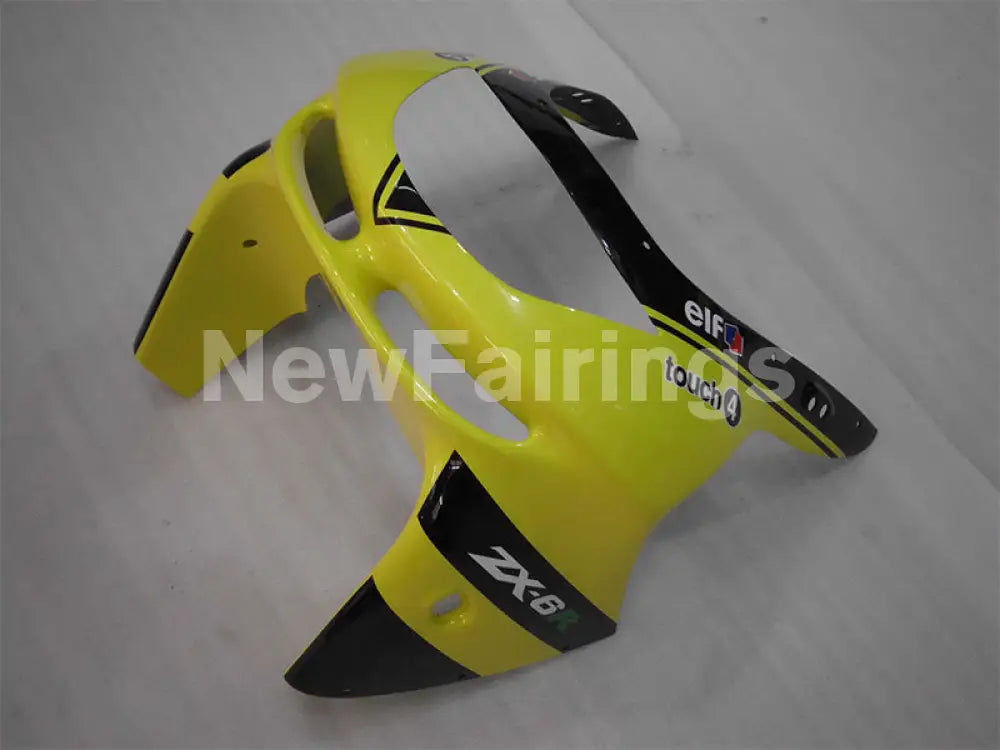 Black and Yellow Monster - NINJA ZX-6R 98-99 Fairing Kit Vehicles & Parts > Vehicle Parts & Accessories > Motor Vehicle