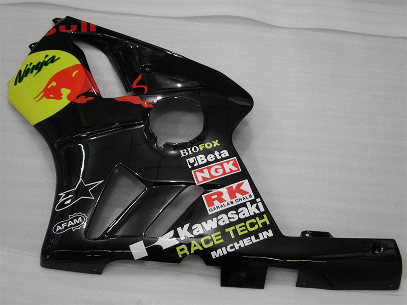 Black and Yellow Red Bull - NINJA ZX-12R 02-04 Fairing Kit