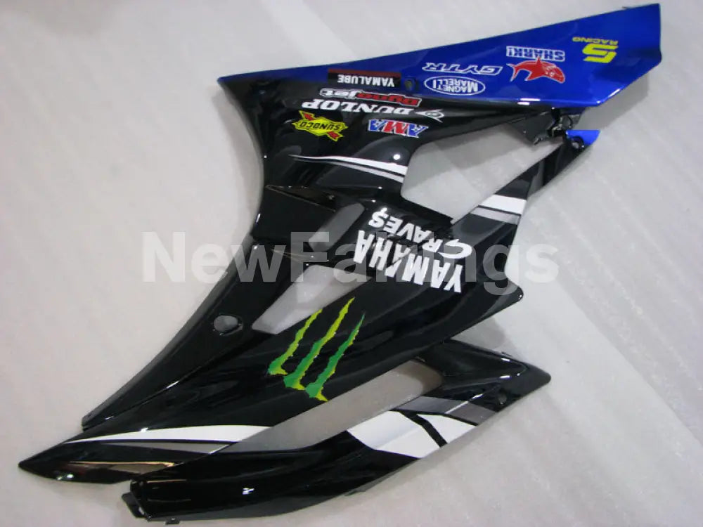 Blue and Black Monster - YZF-R6 06-07 Fairing Kit Vehicles & Parts > Vehicle Parts & Accessories > Motor Vehicle Parts