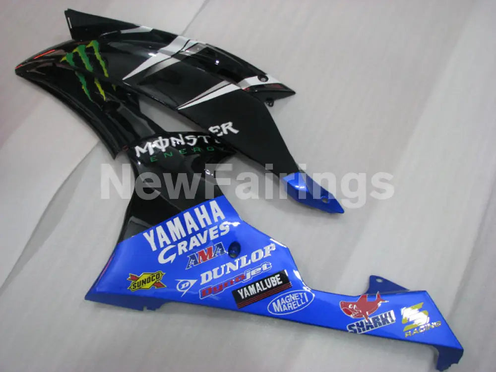 Blue and Black Monster - YZF-R6 08-16 Fairing Kit Vehicles & Parts > Vehicle Parts & Accessories > Motor Vehicle Parts